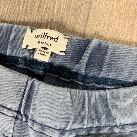 Aritzia Wilfred Leggings 2000s Y2K Blue Acid Wash skinny ankle leg Size Small - Picture 13 of 16